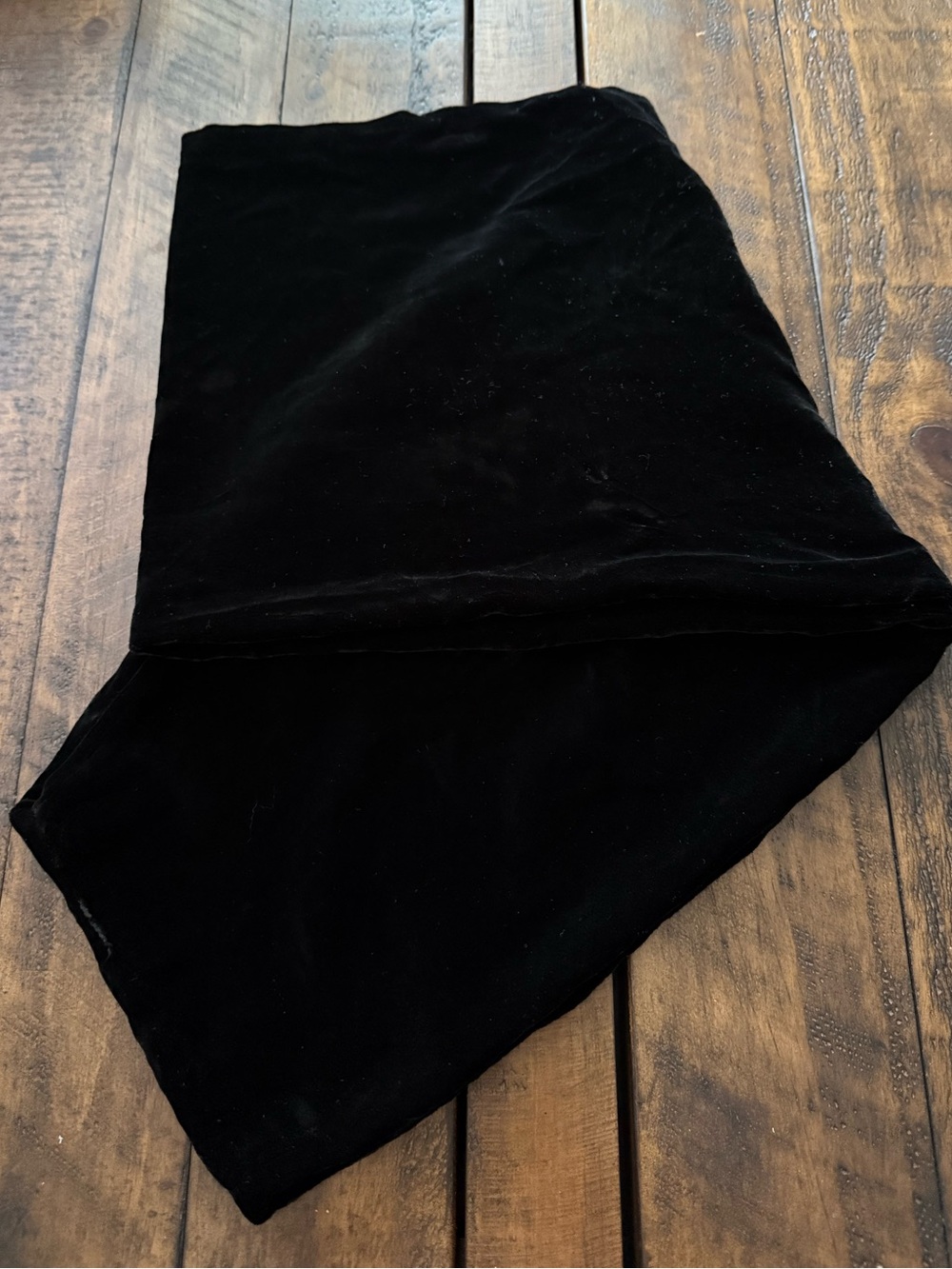 Emporio Armani Black Velvet Cowl Neck Scarf Luxury Evening